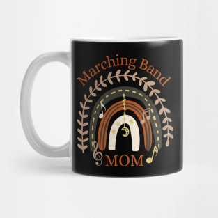 Marching Band Mom Boho Rainbow Music Notes Mug